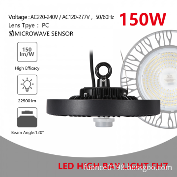 Smart UFO High Bay Lighting with sensor 150W